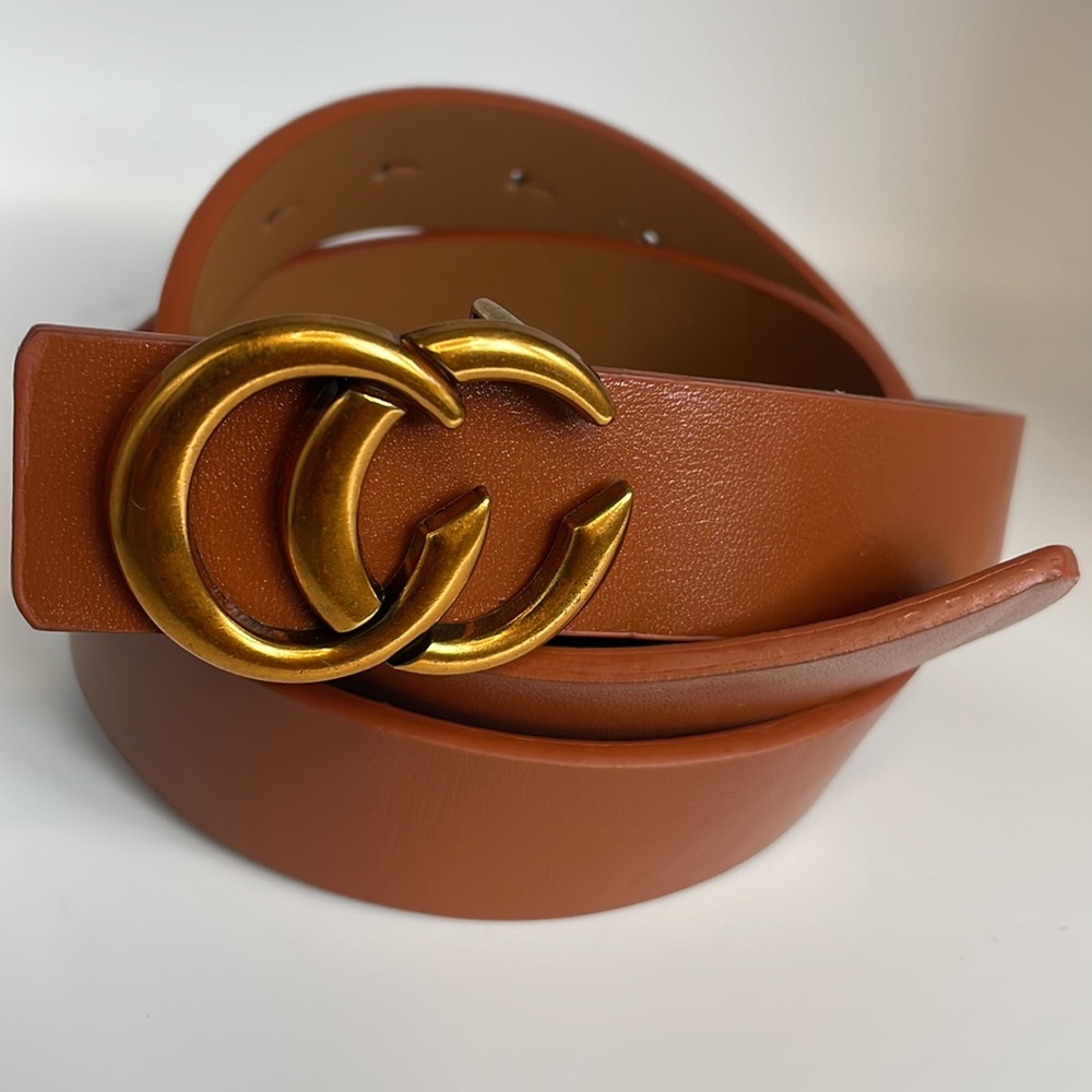 Beautiful Brown leather belt One size fits most